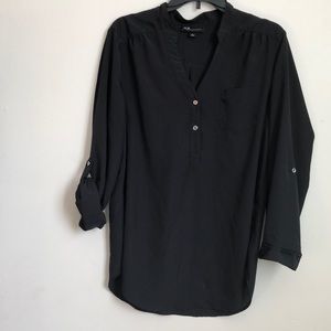 Long black blouse